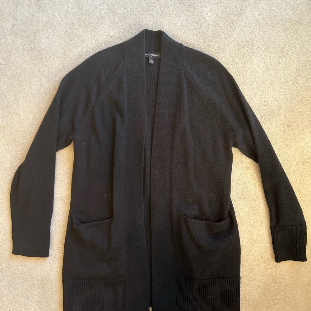Banana Republic Black Knit Cardigan
